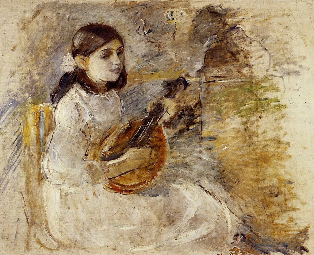 Ragazza che suona il mandolino